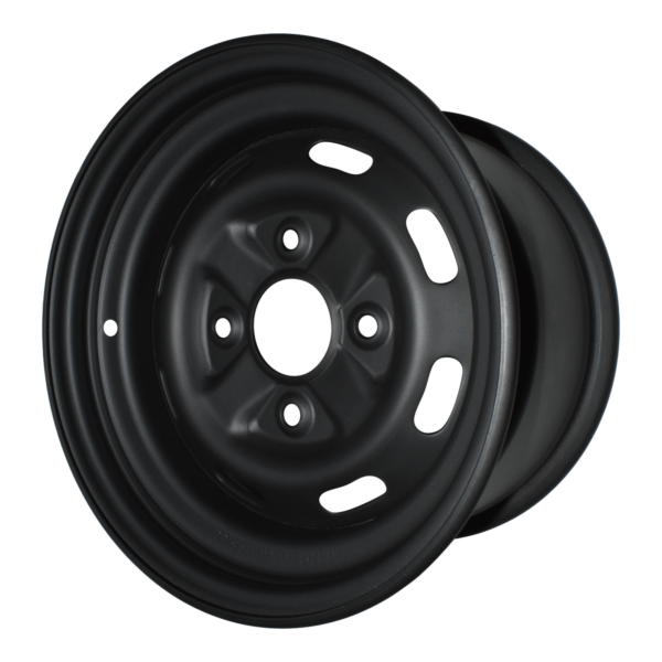 Steel Rim MATT Black 12x7.5 4/110 PCD offset +40 Rear (IRS)