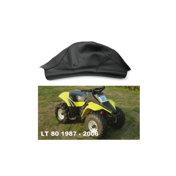 Seat Cover Black Smooth LT80 1987-2006 Suzuki,