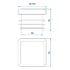 Steel End cap 25x25mm Pack of 6 - Image 2