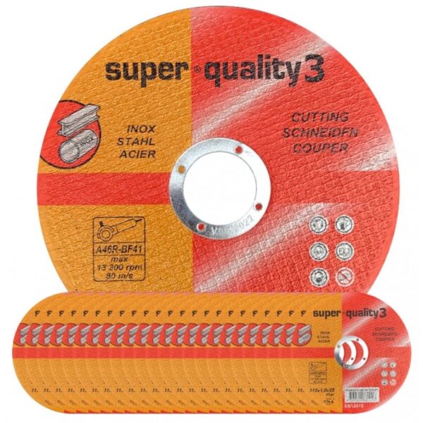 SPECIAL OFFER Super Quality ″ Cutting Disc in Tin – Pack of 10 115X0.9X22MM