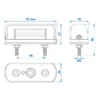 Number plate lamp 83x33mm - Image 2