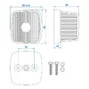 Front position lamp white 65x60mm PM - Image 2