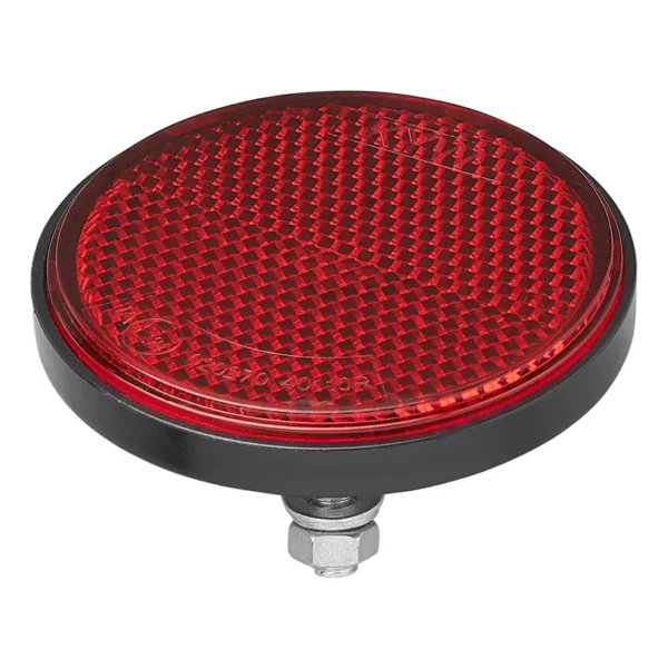 Reflector red 60mm with bolt 5mm