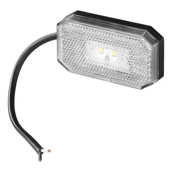 Front position lamp 12/24V white 80 x 44 mm LED