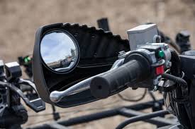 ATV Handlebar Handguards with Rearview Mirror - Pair